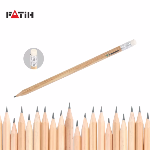 Köşeli Silgili Naturel Kurşun Kalem UP5705